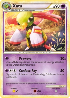 Xatu Pokémon card, number 11