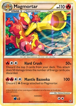 Magmortar Pokémon card, number 2