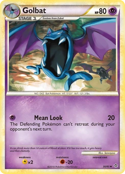Golbat Pokémon card, number 30