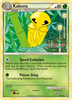Kakuna Pokémon card, number 32
