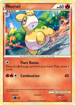 Numel Pokémon card, number 35