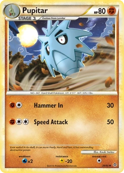 Pupitar Pokémon card, number 39