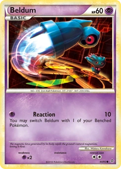 Beldum Pokémon card, number 44