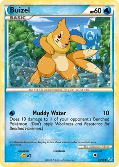 Buizel Pokémon card, number 45