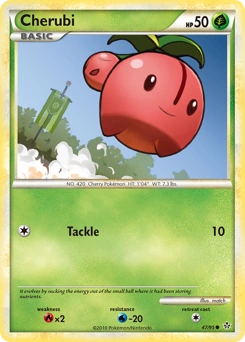 Cherubi Pokémon card, number 47