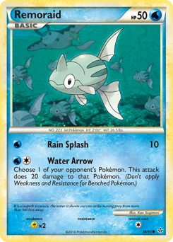 Remoraid Pokémon card, number 59