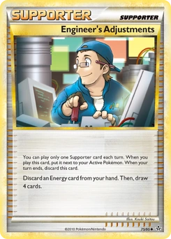 Engineer's Adjustments Pokémon card, number 75