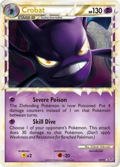Crobat Pokémon card, number 84