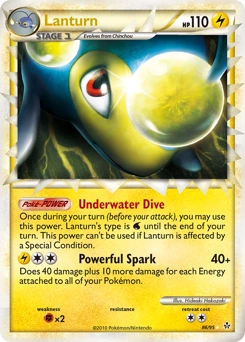 Lanturn Pokémon card, number 86