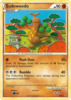 Sudowoodo Pokémon card, number 9