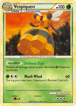 Vespiquen Pokémon card, number 23
