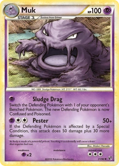 Muk Pokémon card, number 31