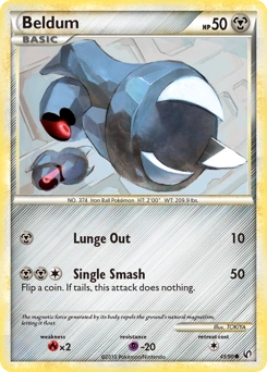 Beldum Pokémon card, number 43