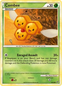 Combee Pokémon card, number 44