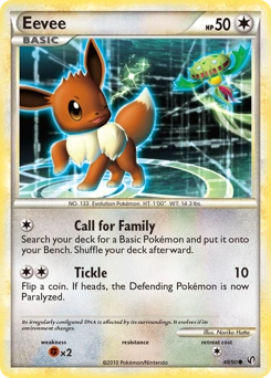 Eevee Pokémon card, number 48