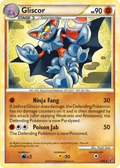 Gliscor Pokémon card, number 4