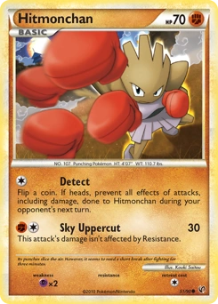 Hitmonchan Pokémon card, number 51