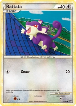Rattata Pokémon card, number 64