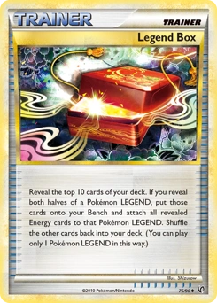 Legend Box Pokémon card, number 75