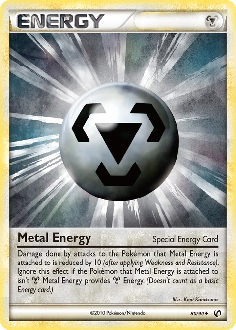 Metal Energy Pokémon card from HS—Undaunted, number 80 (Standard print)