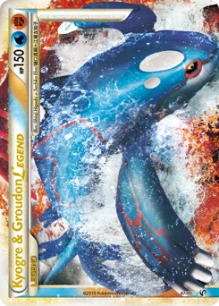 Kyogre & Groudon LEGEND Pokémon card, number 87
