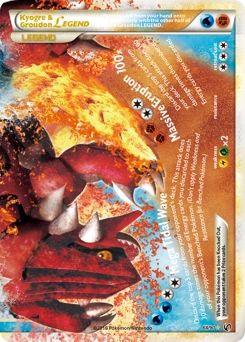 Kyogre & Groudon LEGEND Pokémon card, number 88