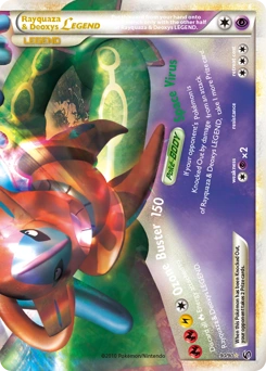 Rayquaza & Deoxys LEGEND Pokémon card, number 90