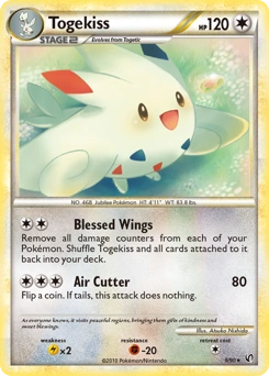 Togekiss Pokémon card, number 9