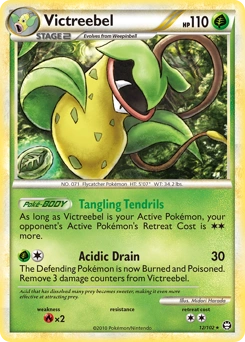 Victreebel Pokémon card, number 12