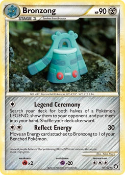 Bronzong Pokémon card, number 15