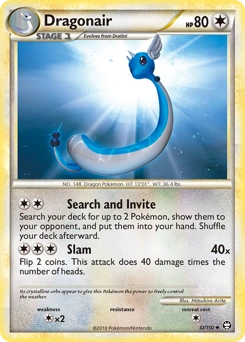 Dragonair Pokémon card, number 32