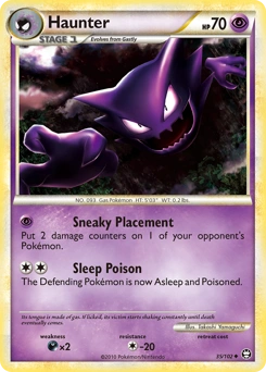 Haunter Pokémon card, number 35