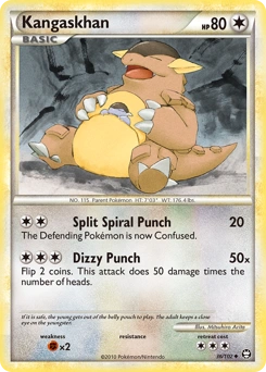 Kangaskhan Pokémon card, number 36