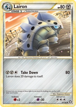 Lairon Pokémon card, number 37