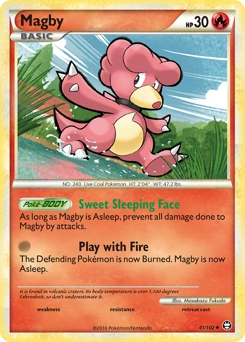 Magby Pokémon card, number 41