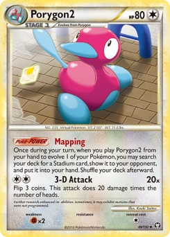 Porygon2 Pokémon card, number 49
