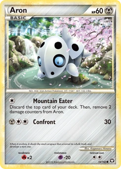 Aron Pokémon card, number 56