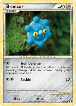 Bronzor Pokémon card, number 58
