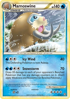 Mamoswine Pokémon card, number 5