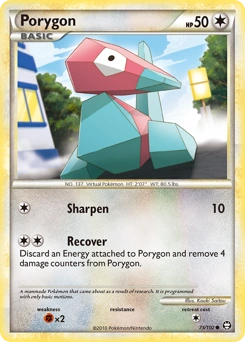Porygon Pokémon card, number 73