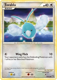 Swablu Pokémon card, number 78