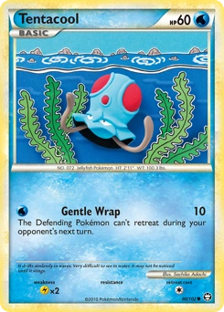 Tentacool Pokémon card, number 80