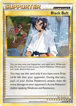 Black Belt Pokémon card, number 85