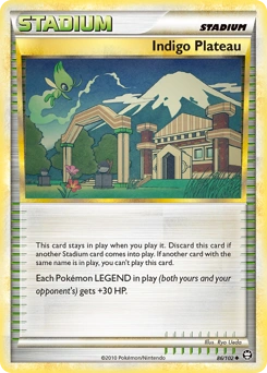 Indigo Plateau Pokémon card, number 86