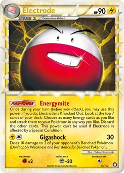 Electrode Pokémon card, number 93