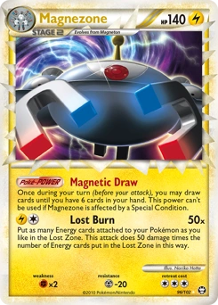 Magnezone Pokémon card, number 96