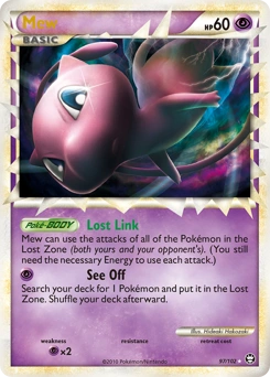 Mew Pokémon card, number 97