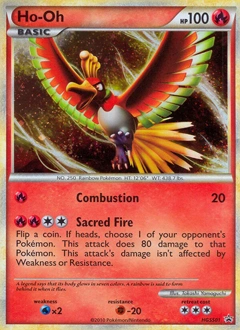 Ho-Oh Pokémon card, number HGSS01
