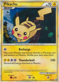 Pikachu Pokémon card, number HGSS03