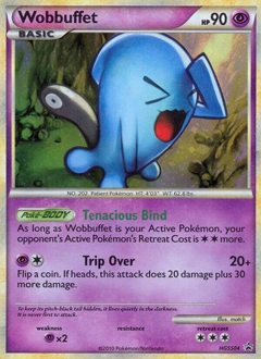 Wobbuffet Pokémon card, number HGSS04